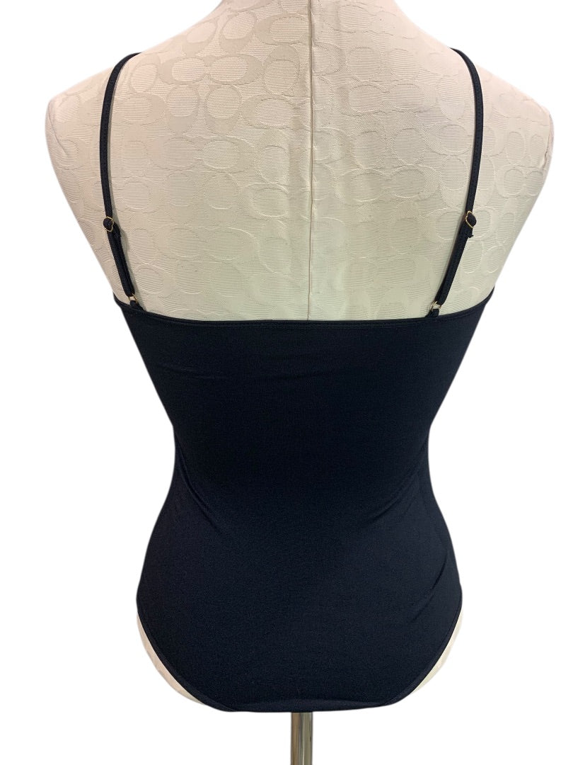 One Size Dynamic Seamless Apparel Lattice Bodysuit Black Womens