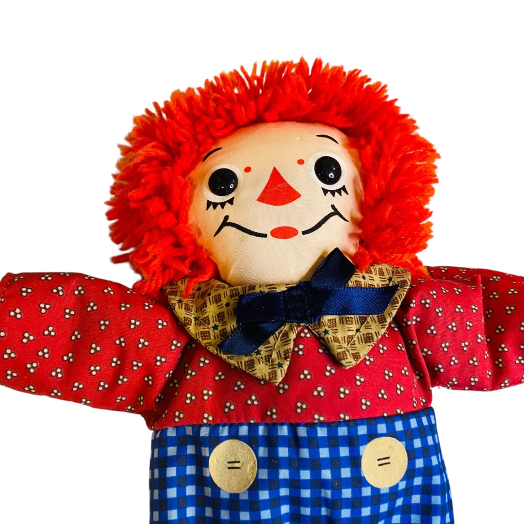 1996 Pair of Commemorative Raggedy Andy Rag Dolls Hasbro 12"