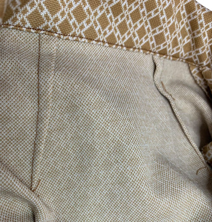 1970s Womens Polyester Button Up Jacket Shirt Pockets Handmade Medium