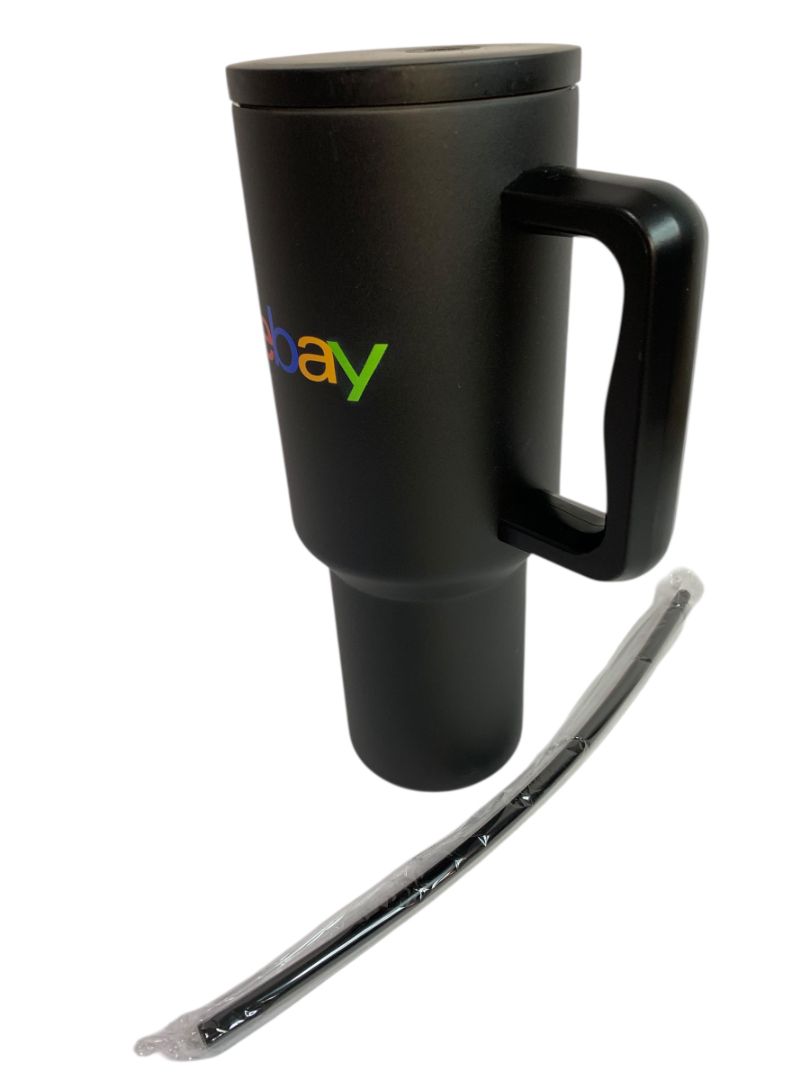 eBay 40 Oz Stainless Steel Insulated Tumbler Black Company Logo eBay 10.5” New