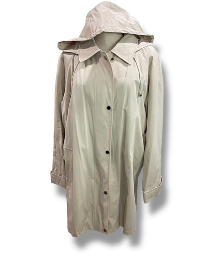 Size XL Fleet Street Womens Tan Removable Lining & Hood Jacket Zip Up