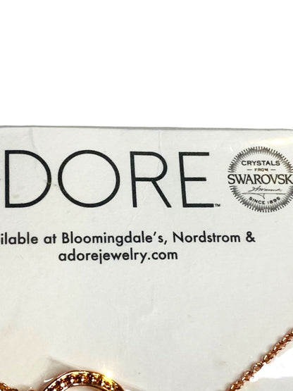 Adore Swarovski Stack and Sparkle Bracelet Rose Goldtone Organic Circle New