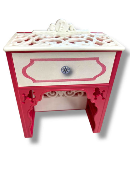 2013 Barbie Dream House Pop Up Vanity Dollhouse Furniture 9"h x 4"w