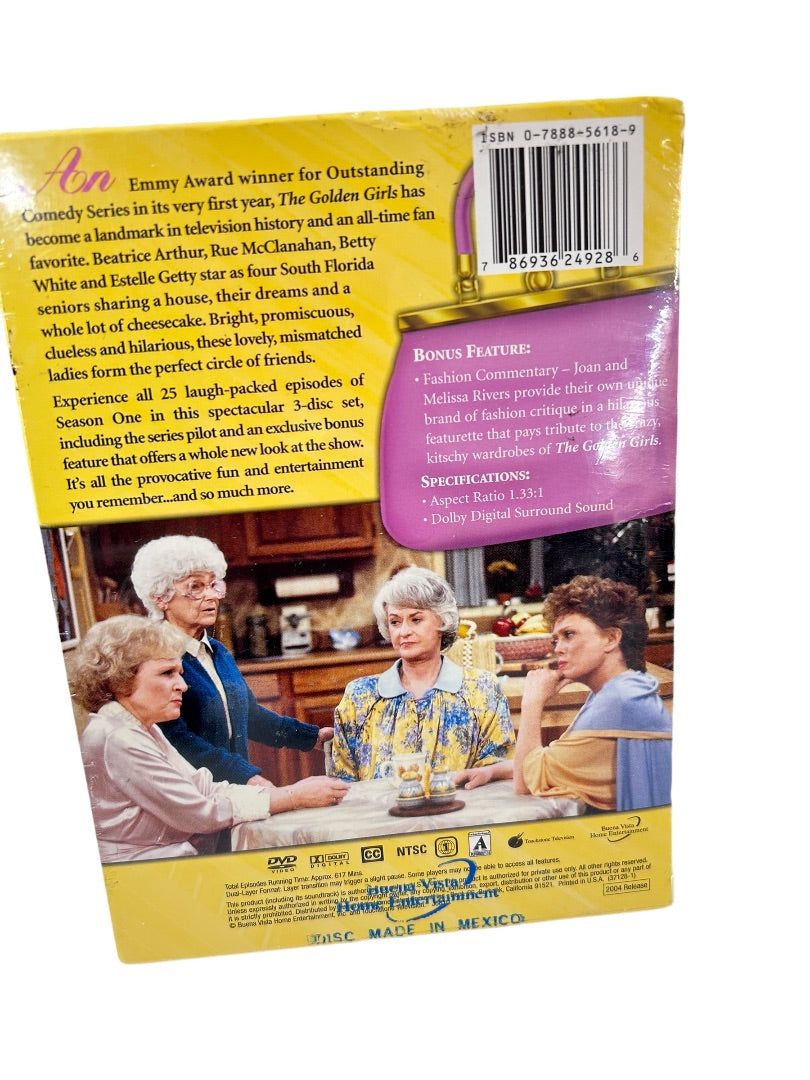 The Golden Girls DVD Set The Complete First Season 3 Disc Sealed