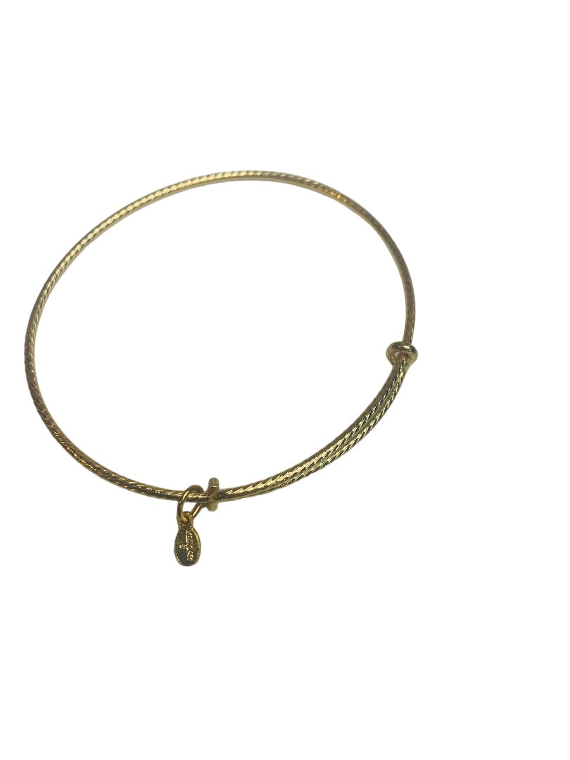 Alex and Ani Goldtone Expandable Bangle Bracelet Twist Design