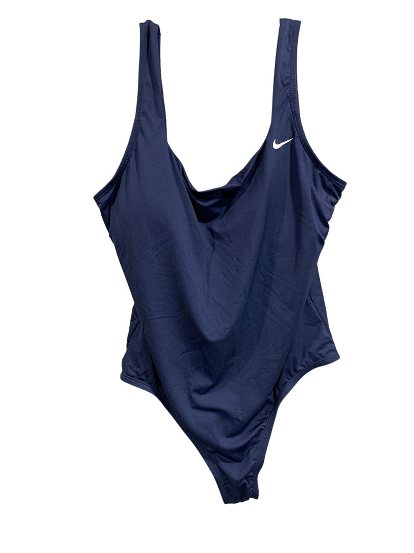 XL Nike Swim Womens New One Piece Navy Blue Swimsuitt NESSA223