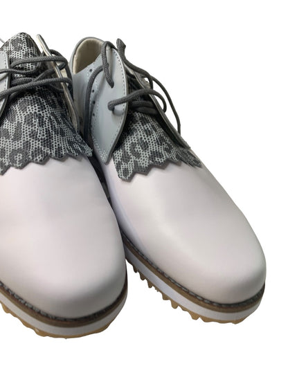 Size 9.5M FootJoy Womens FJ Sport Retro Kiltie Golf Shoes Leather 92395