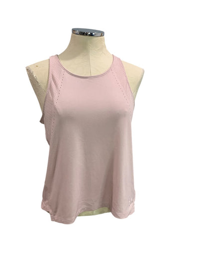 Small Under Armour Womens Pink Fitted Racerback Tank Activewear 1370059