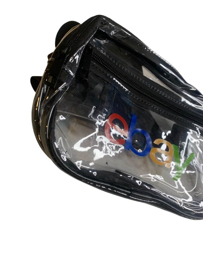 Ebay Open 2024 Swag Belt Bag Clear Branded Black Trim New Adjustable