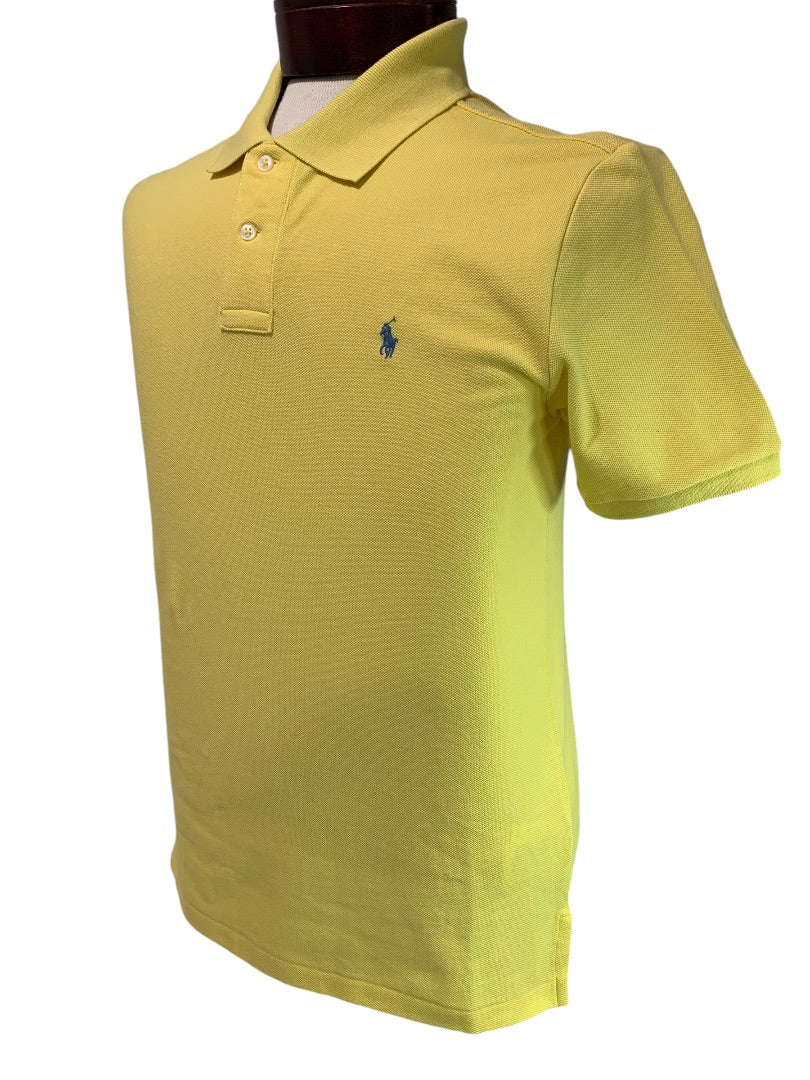 Large (14-16) Polo Ralph Lauren Boys New Buttter Yellow Shirt Short Sleeve