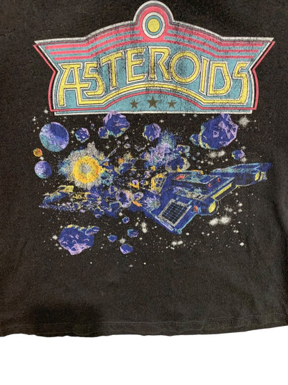 XS Junk Food Vintage Inspired Tshirt Crop Womens Asteroids Graphic