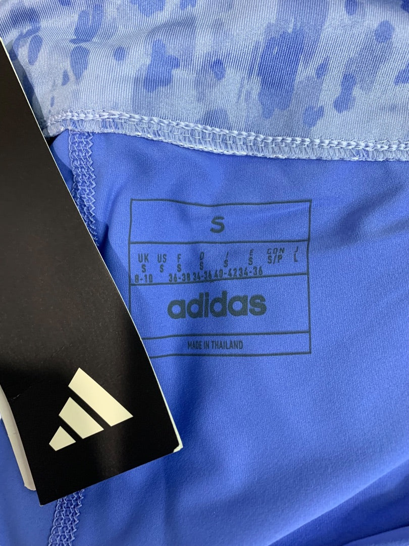 Small Adidas Womens New Print Blue Fusion Golf Skort HT1278