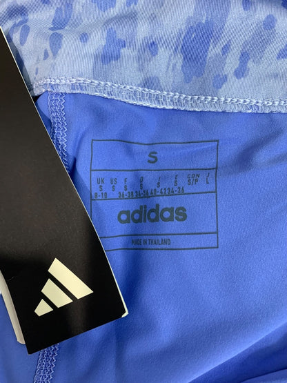 Small Adidas Womens New Print Blue Fusion Golf Skort HT1278