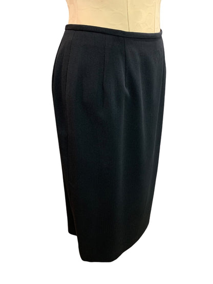 Size 8 Kasper for ASL Womens Suit Skirt Straight Black