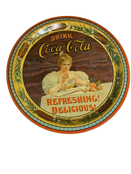 Vintage 1976 Coca-Cola Metal Tray 12 Inch 75 Years Shelbyville Kentucky