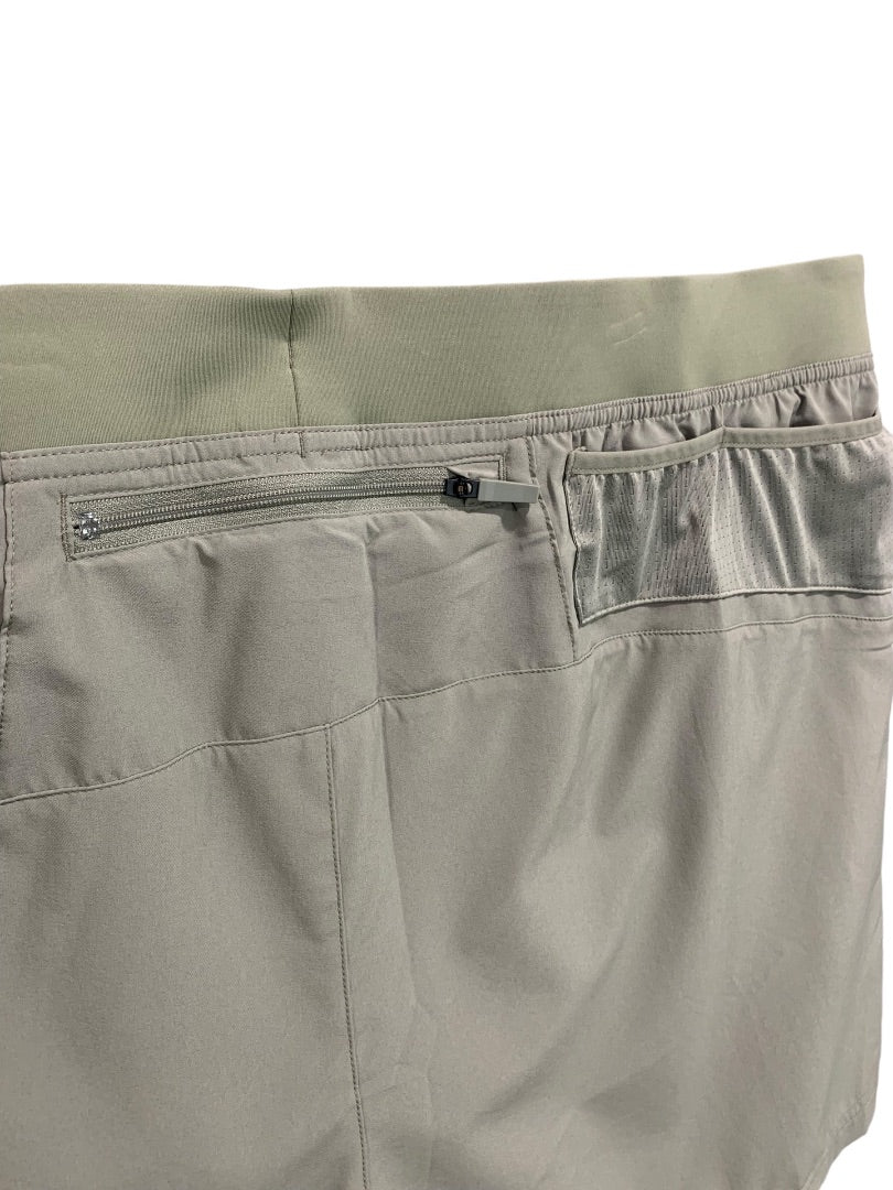 XXL Brooks Mens New Sherpa 5" Shorts Pebble Gray Lined