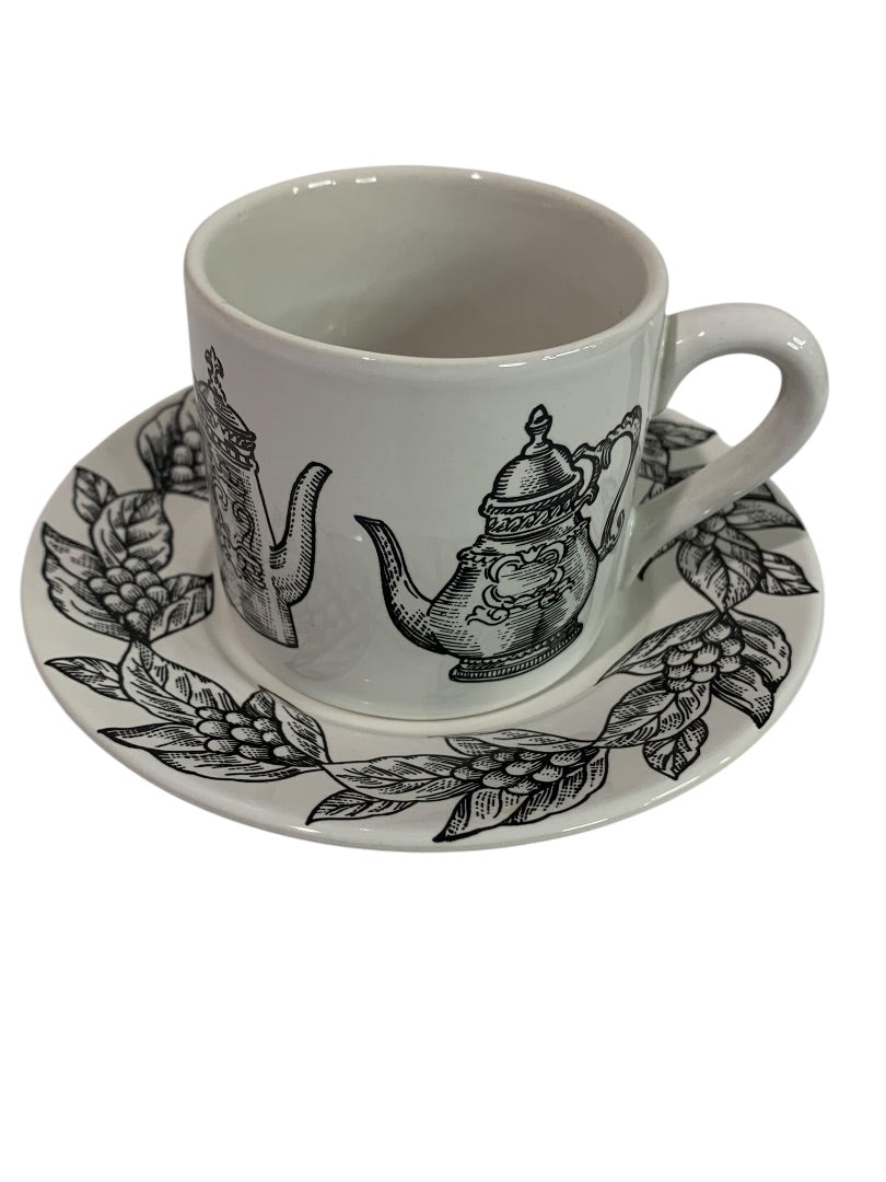 Cooks Club 4 Piece Demitasse Set In Box Kitchen Theme