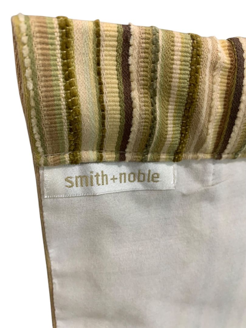 Smith + Noble Set of 2 Pocket Pleated Valance Curtains 48 x 18 Inches