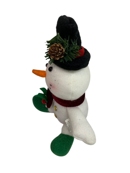 Snowman Decorative Sitting 7 Inch Plush Toy Winter Stuffed