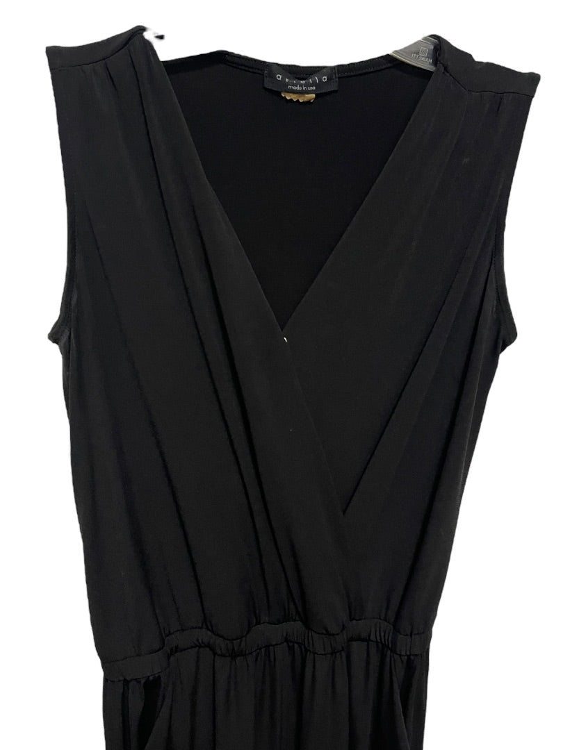 Small Wilfred Sleeveless Jumpsuit Back Zipper Black Womens