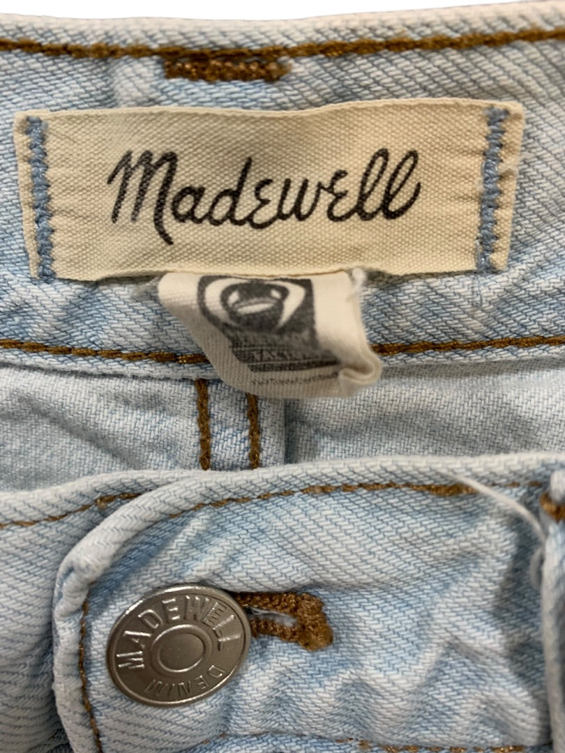 Size 26 Madewell Jeans The Slouchy Boyfriend Womens Light Wash Distressed
