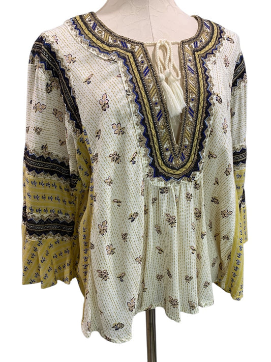 Medium Free People Boho Womens Blouse Embroidered But I Like It