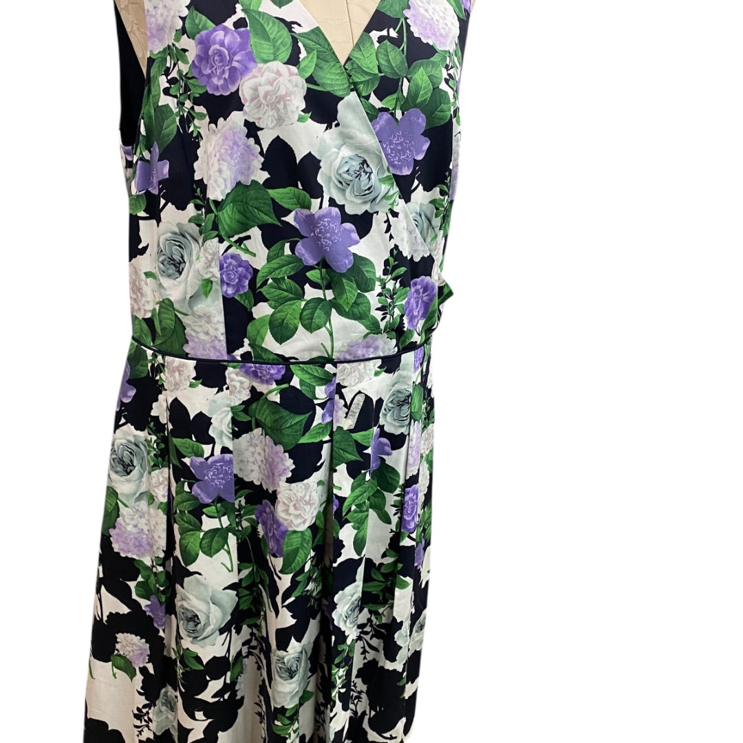 Size 16 Talbots The Oprah Magazine Collection New Floral Dress Pockets