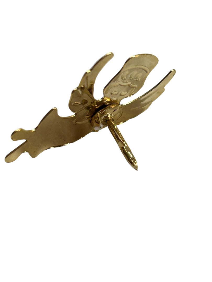 Goldtone Small Angel Lapel Pin .75 inch