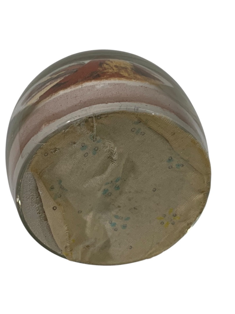 Vintage Painted Desert Sands Paperweight Hand Made Native American
