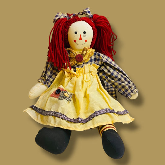 Vintage Unicorn Merchandise Rag Doll Weighted 16 Inch Raggedy