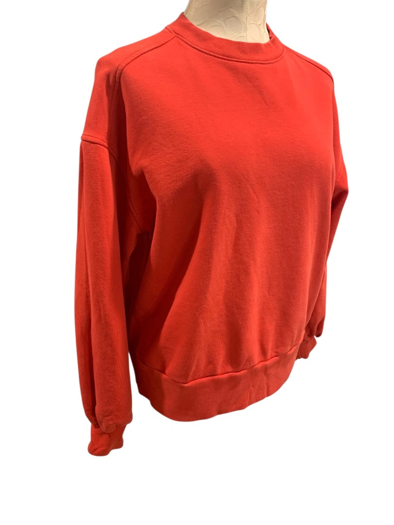Small Everlane Womens Pullover Crewneck Sweatshirt Light Red Organic Cotton