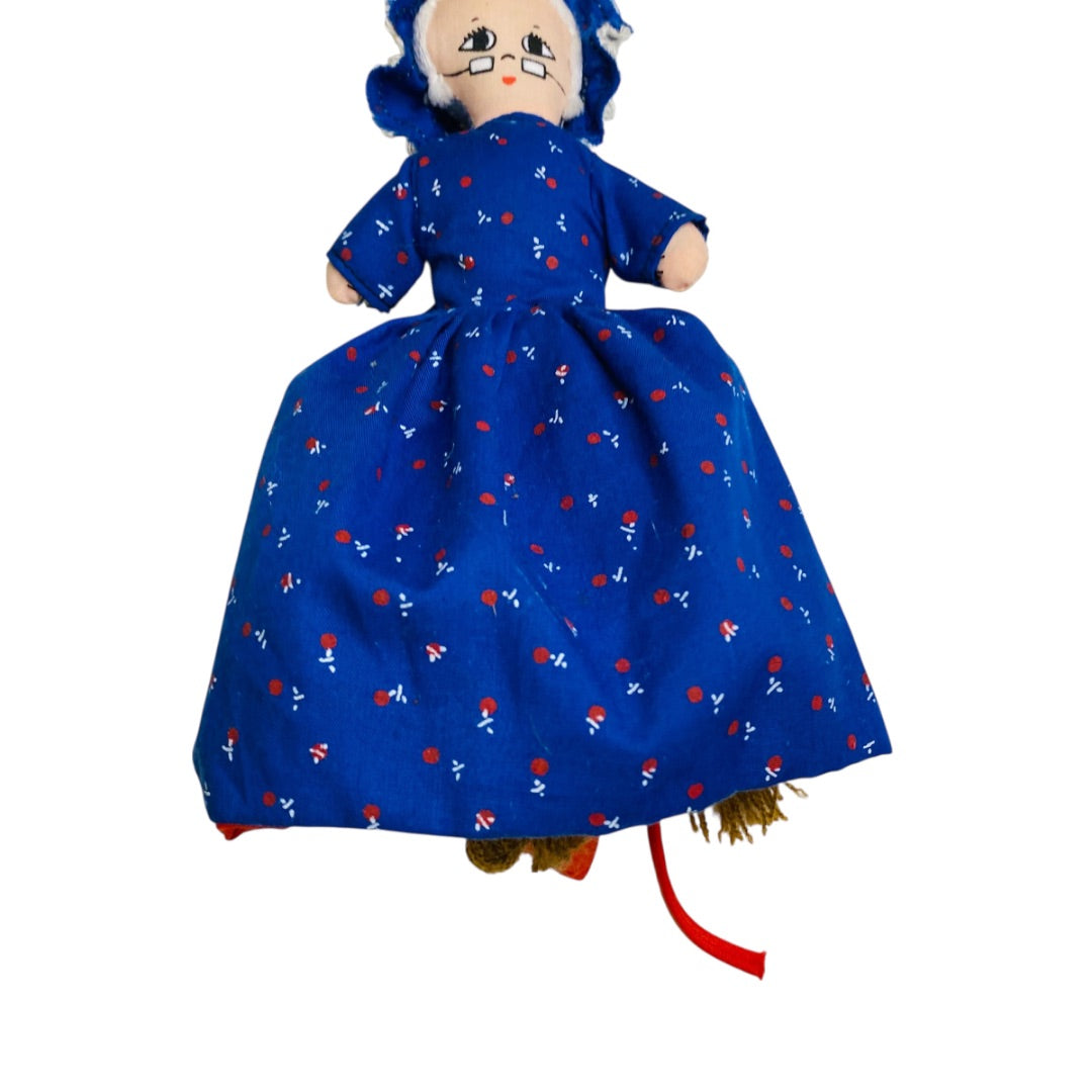 Vintage Topsy Turvy Doll Red Riding Hood Granny 8" Flip Toy