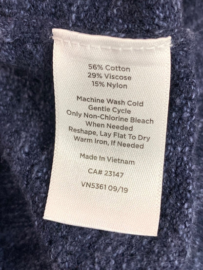 XL T by Talbots Womens Navy Blue Heather Pullover Sweater Casual