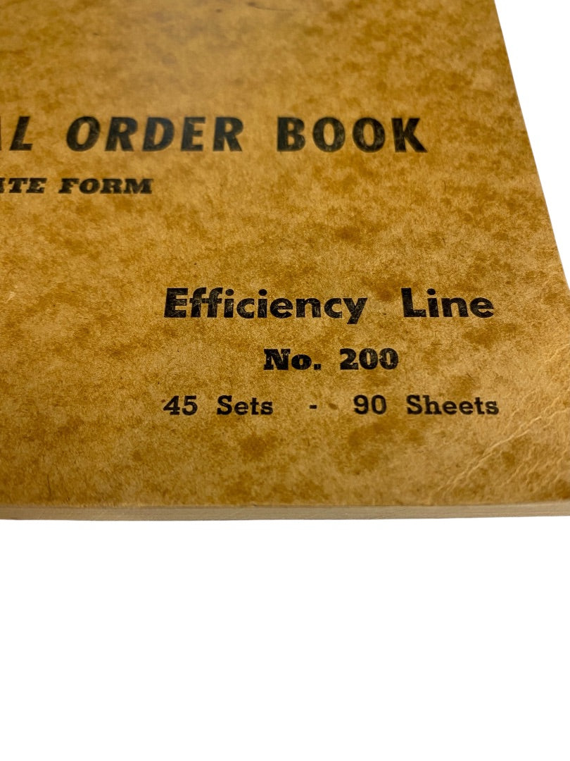 Vintage Avoid Verbal Order Book Duplicate Form Efficiency Line No 200 45 Sets 90 Sheets