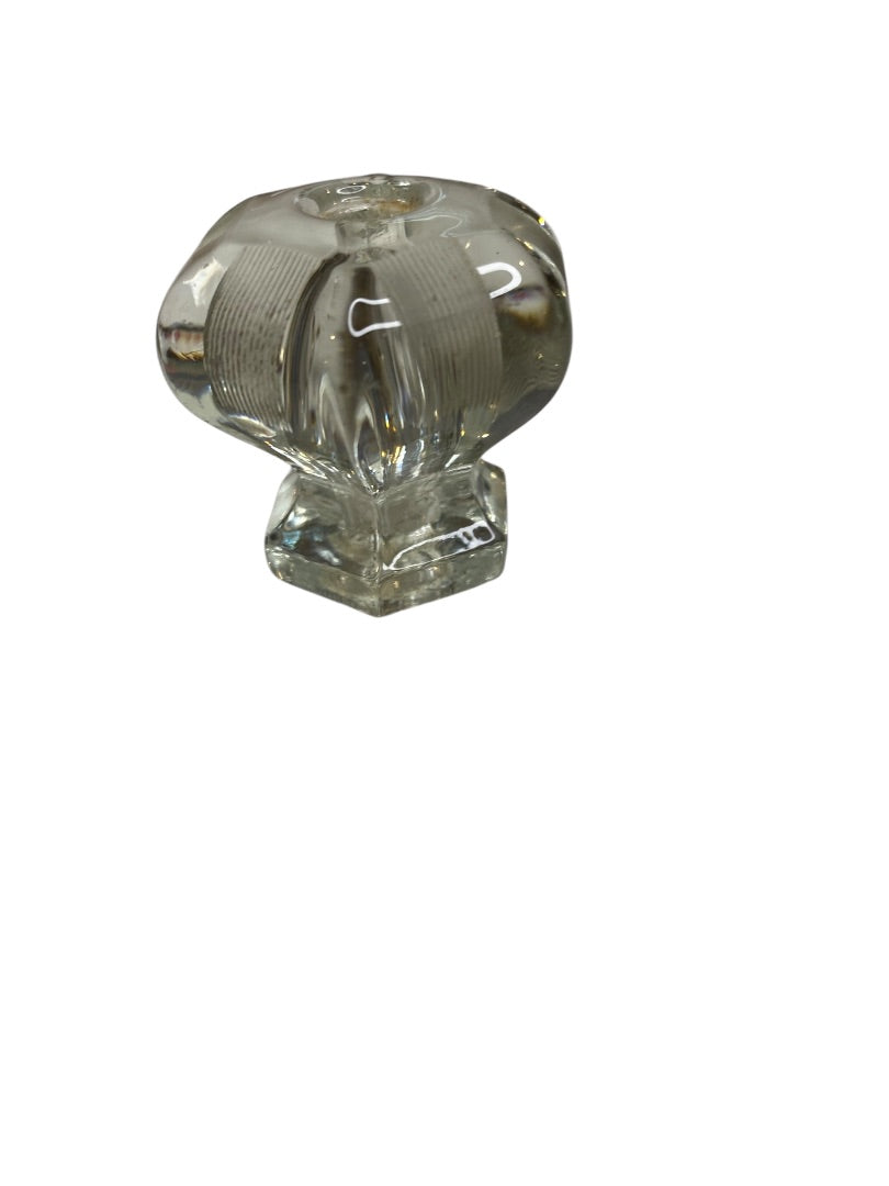 Glass Antique Drawer Knob Pull Clear 39mm 1.5" No Hardware