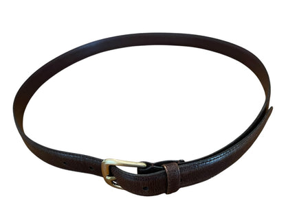 Size 36 Henry Grethel Belt Full Grain Steerhide Dark Brown Leather .75" width