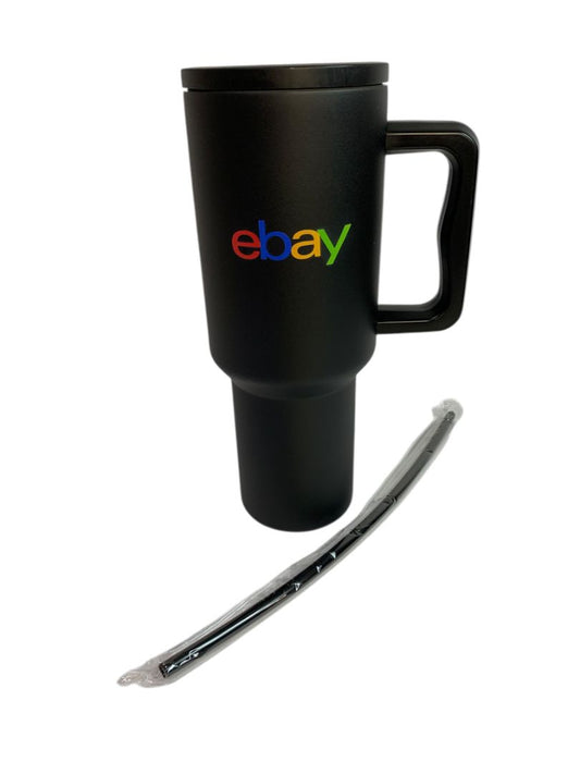eBay 40 Oz Stainless Steel Insulated Tumbler Black Company Logo eBay 10.5” New