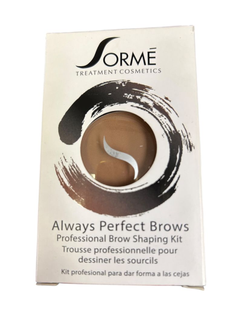 Sorme Professional Brow Shaping Kit Medium Brown 55 with Stencils New