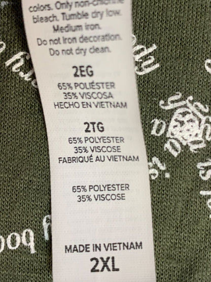 2XL Yoga Home Green Womens Olive Green Tank Top Lightweight