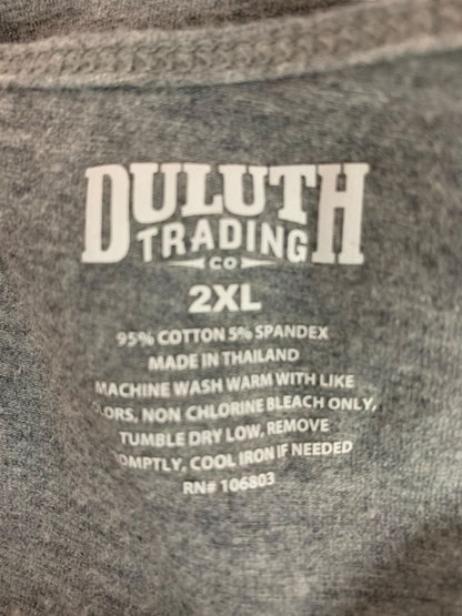 Size 2XL Duluth Trading Co Womens Gray Tank Top Shirt