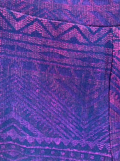 One Size LulaRoe Womens Leggings 3 Pair Assorted Purple Black Floral