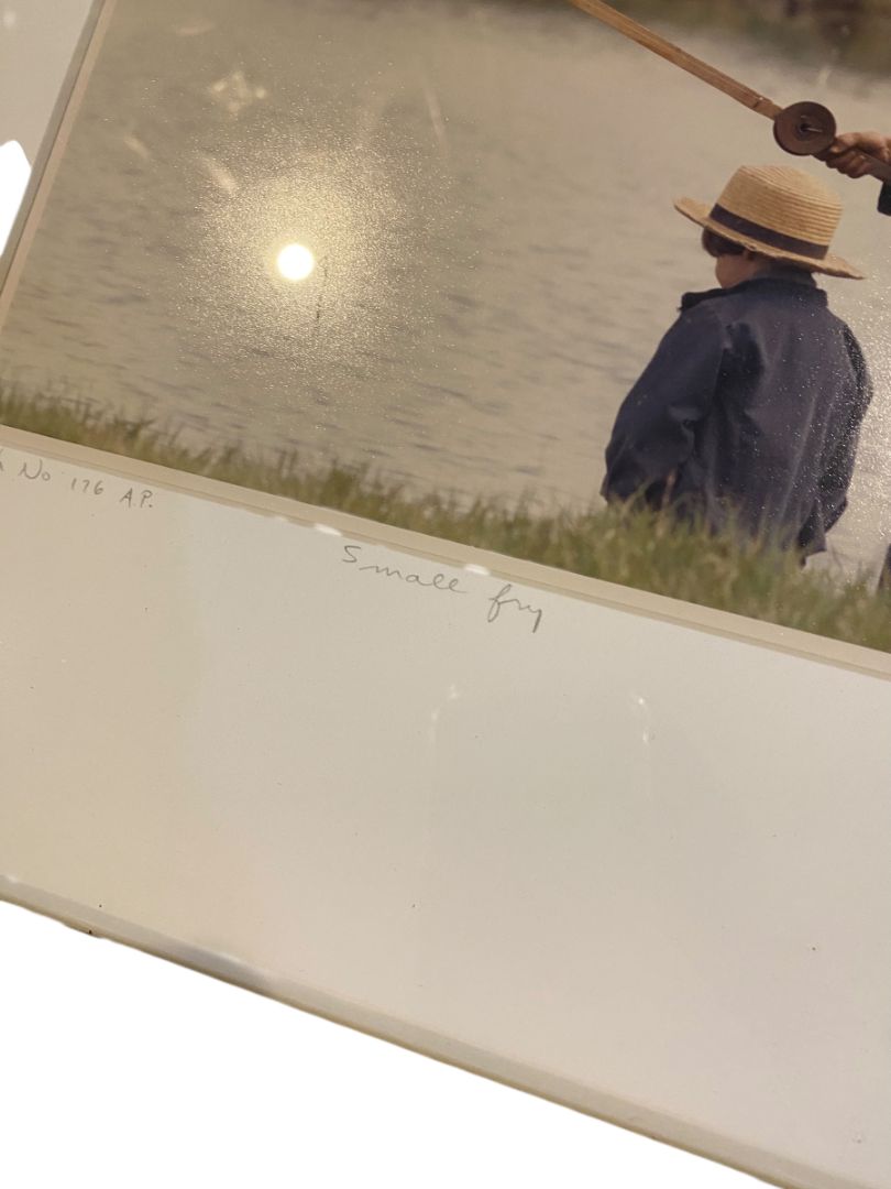 Signed Bill Coleman Matted Framed Small Fry Amish Photo #176