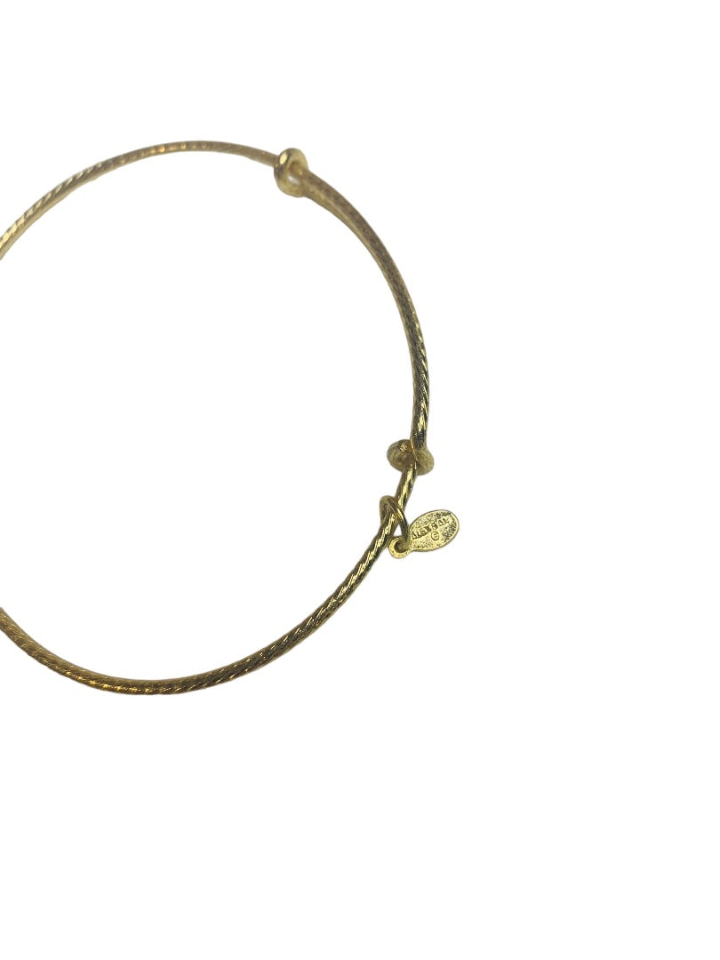 Alex and Ani Goldtone Expandable Bangle Bracelet Twist Design