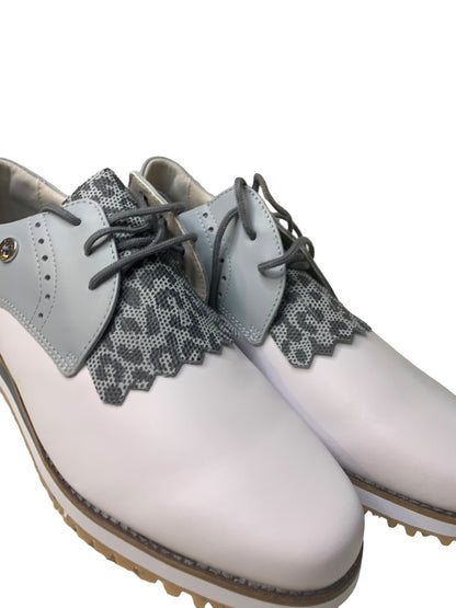 Size 9.5M FootJoy Womens FJ Sport Retro Kiltie Golf Shoes Leather 92395