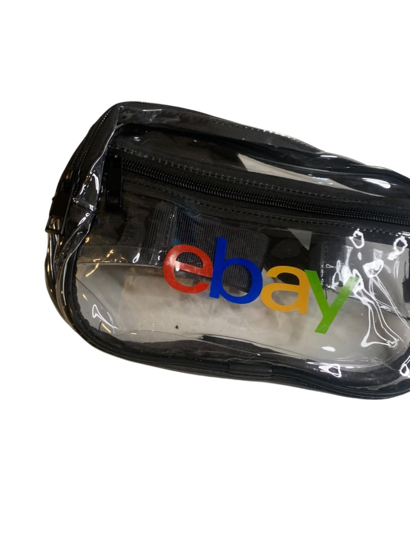 Ebay Open 2024 Swag Belt Bag Clear Branded Black Trim New Adjustable