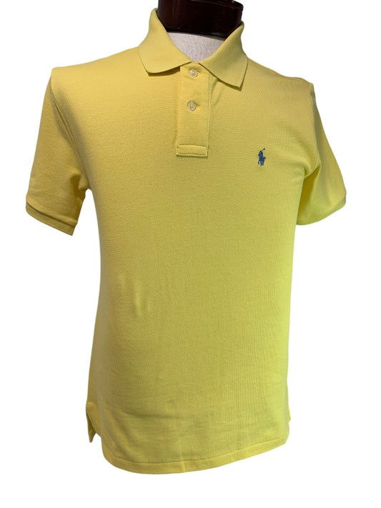 Large (14-16) Polo Ralph Lauren Boys New Buttter Yellow Shirt Short Sleeve