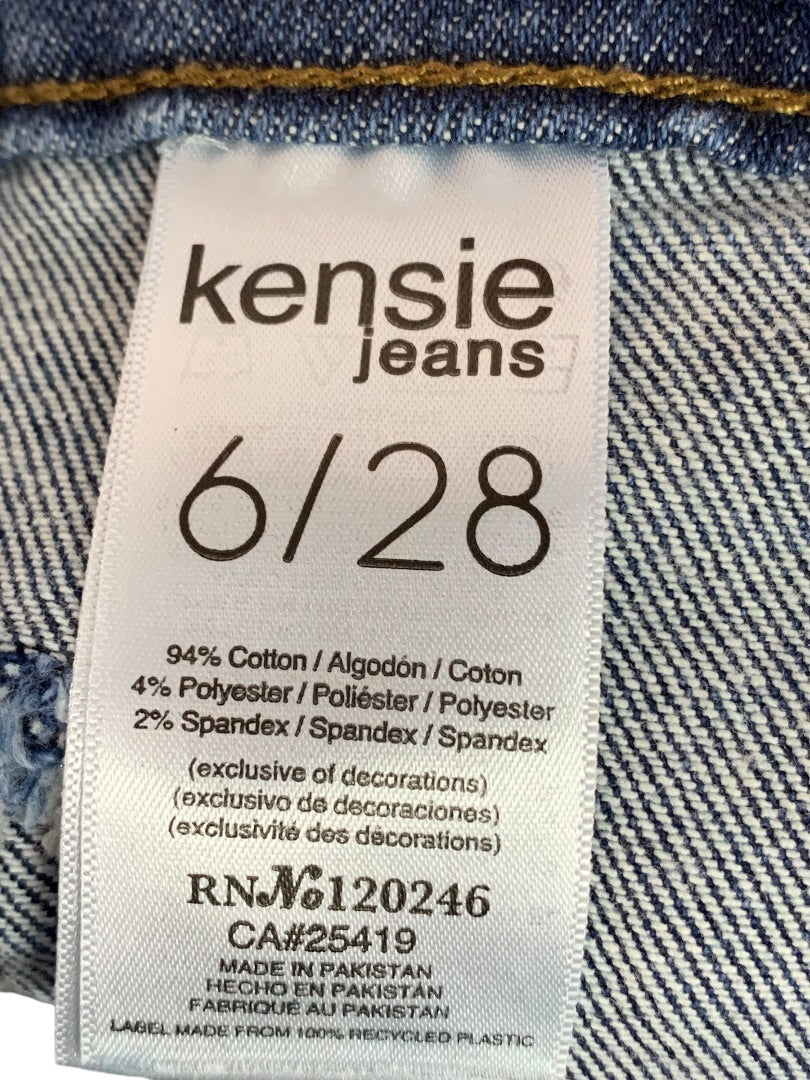 Size 6 (28) Kensie Jeans Womens New The Savannah High Rise Flare Denim