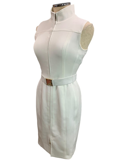 Size 4 Tommy Hilfiger Classic Scuba Dress Ivory TD6S1A9A