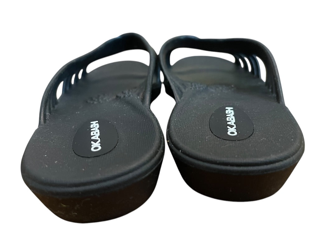 M/L 8-9 Okabashi Womens Venice Sandal Size Slides Black