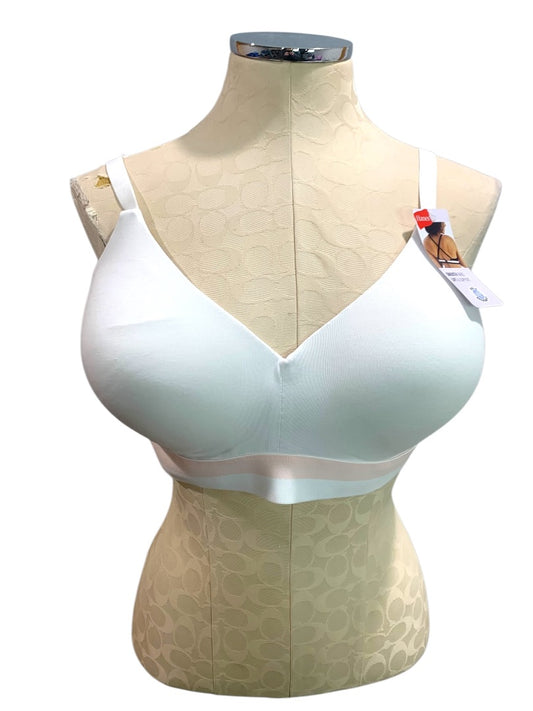 3XL Hanes New Comfort Flex Wireless T-Shirt Bra White MHG568